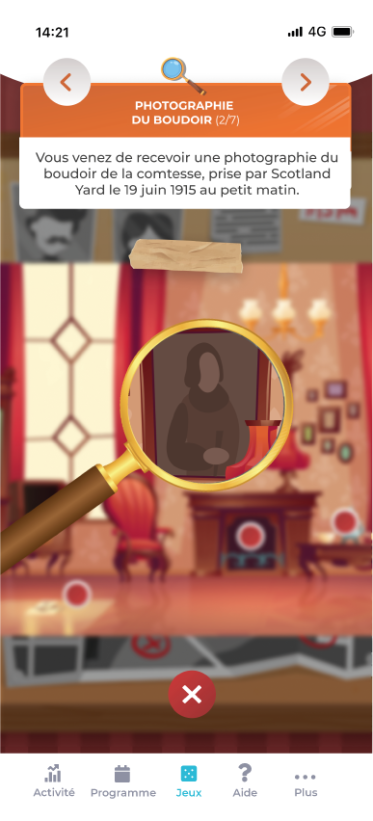 Screenshot of a clue from The Mission