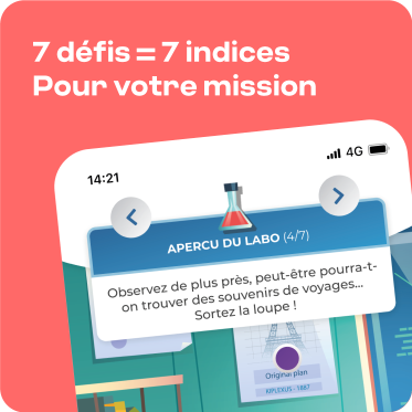 7 défis = 7 indices pour votre mission
