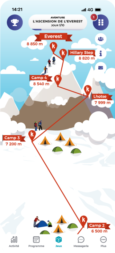 Capture d'écran du jeu Aventure Everest