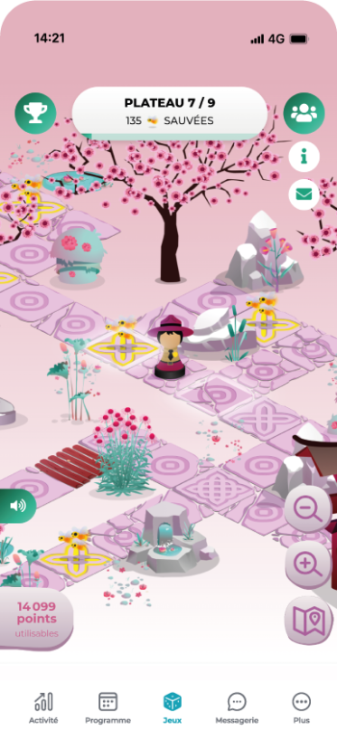 Capture d'écran du jeu Boardgame fleurs