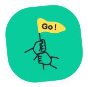 Sticker drapeau Go !