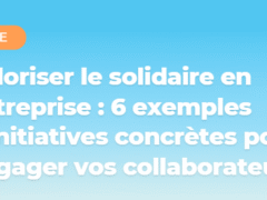 Challenges solidaires en entreprise
